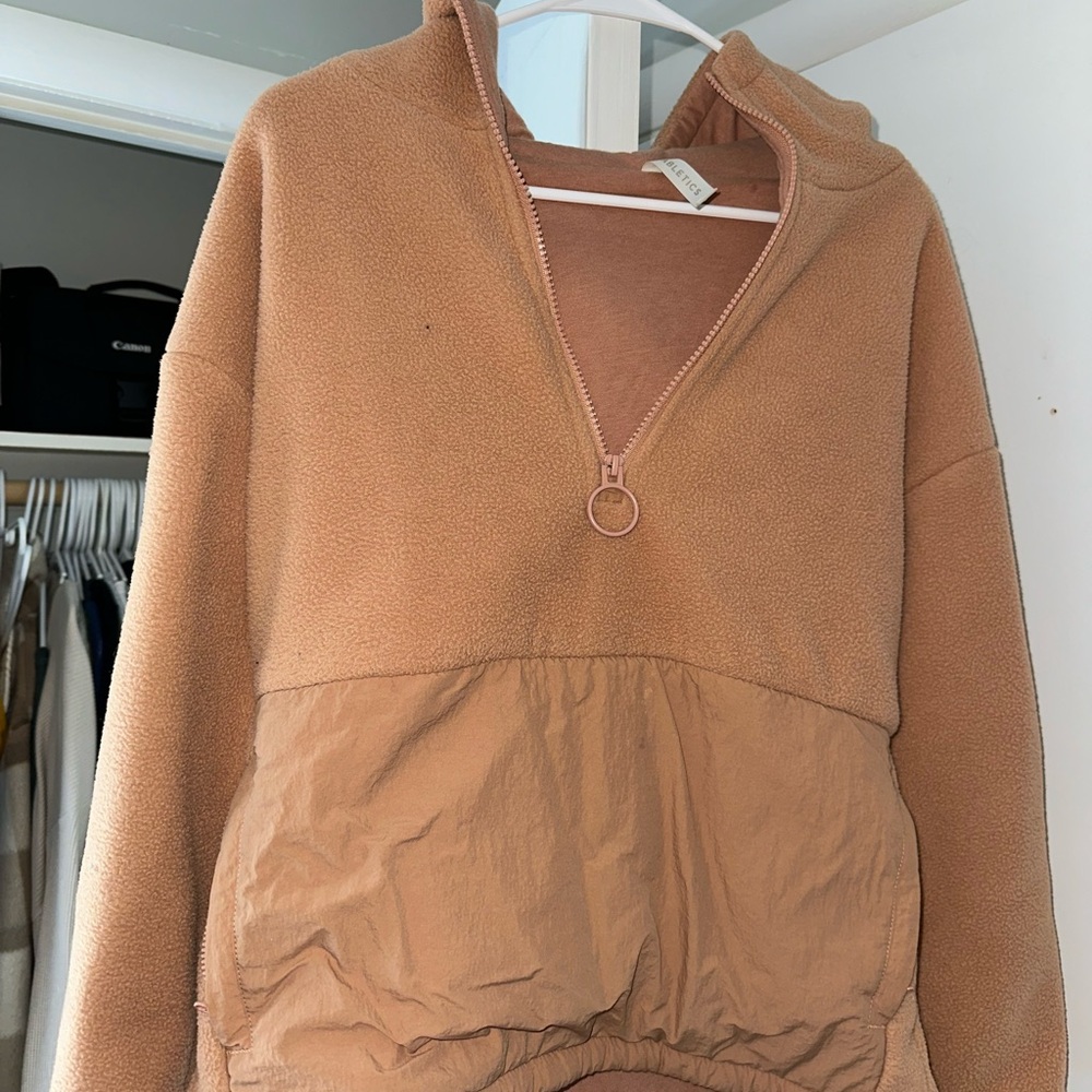 Tan Half-Zip Pullover